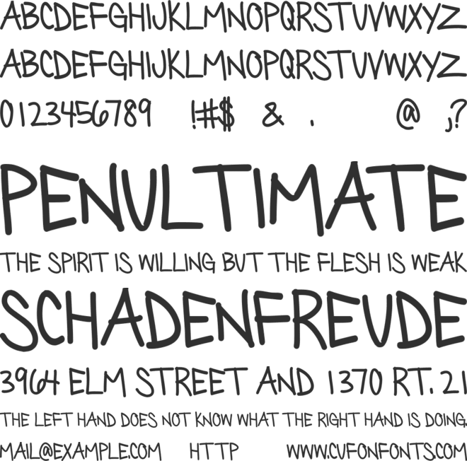 Silly Games font preview