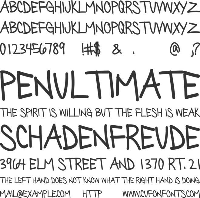 Silly Games font preview