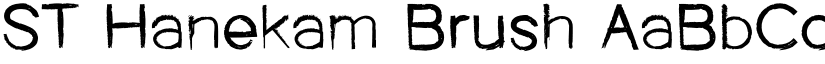 ST Hanekam Brush font