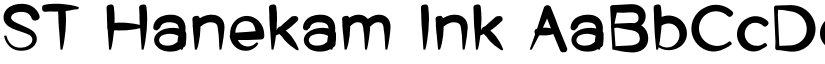 ST Hanekam Ink font