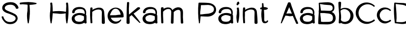 ST Hanekam Paint font