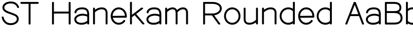 ST Hanekam Rounded font