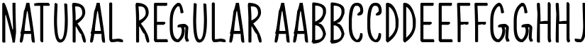 Natural Regular font