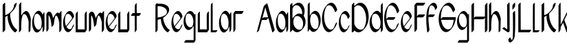 Khameumeut Regular font