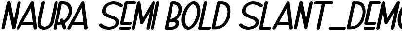 Naura Semi Bold Slant_DEMO font