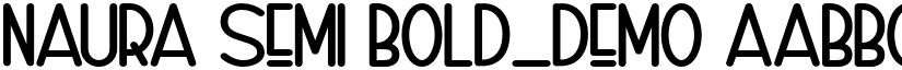 Naura Semi Bold_DEMO font