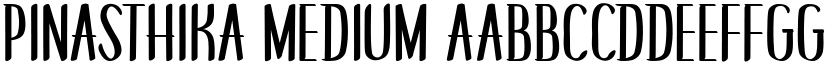 Pinasthika Medium font