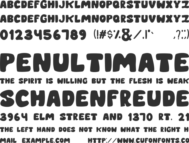 CHILLIN font preview