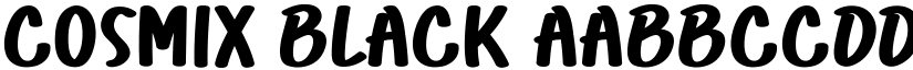 Cosmix Black font