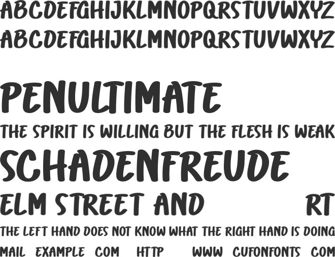 Cosmix font preview