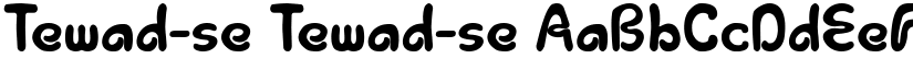Tewad-se Tewad-se font