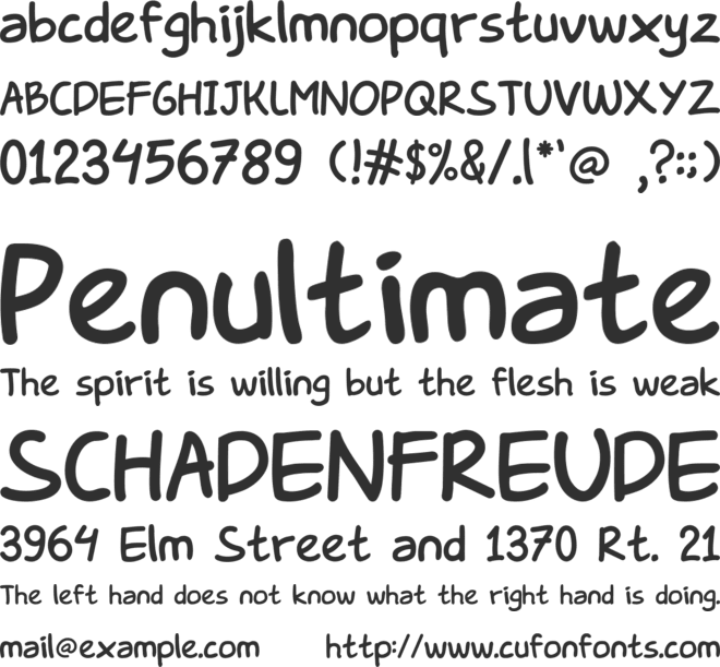 Luxschool font preview
