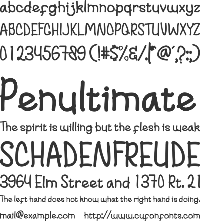 Good Summer font preview