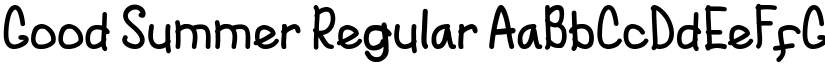 Good Summer Regular font