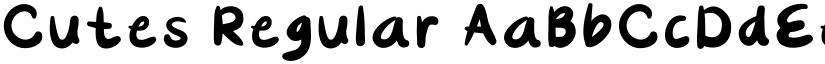 Cutes Regular font
