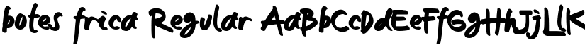 botes frica Regular font