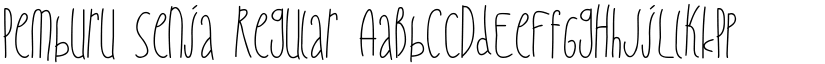 Pemburu Senja Regular font