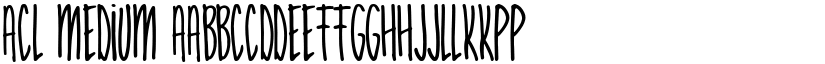Acl Medium font