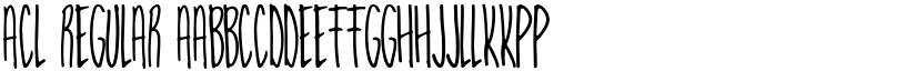 Acl Regular font
