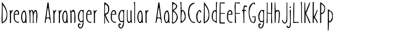 Dream Arranger Regular font