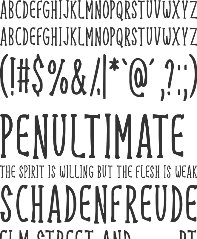 Welcome Everyday font preview