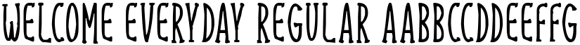 Welcome Everyday Regular font