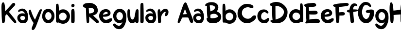 Kayobi Regular font