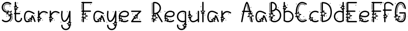 Starry Fayez Regular font