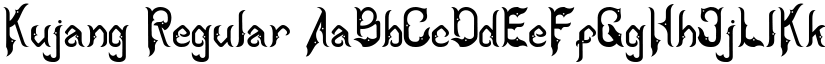 Kujang Regular font