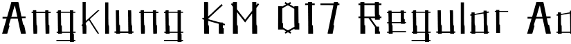 Angklung_KM_017 Regular font