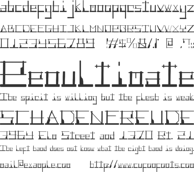 Angklung font preview