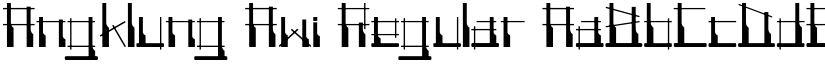 Angklung Awi Regular font