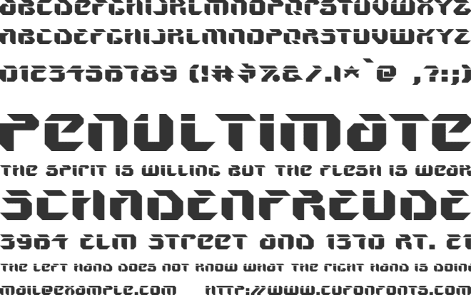 V5 Ampon font preview