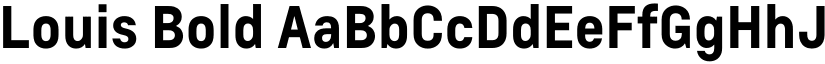 Louis Bold font