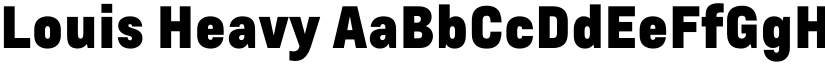 Louis Heavy font