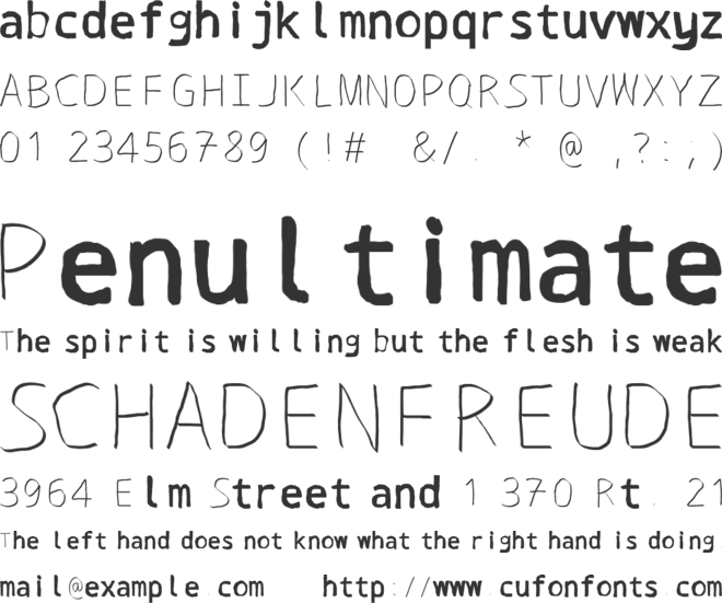 Huseyin Sans font preview