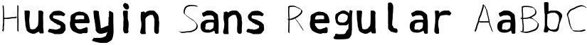 Huseyin Sans Regular font