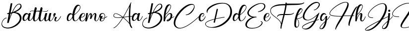 Battur demo font