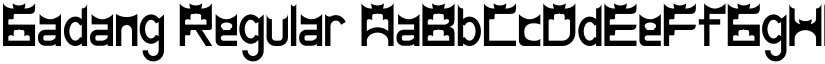 Gadang Regular font