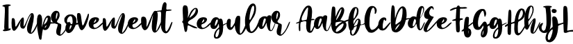 Improvement Regular font
