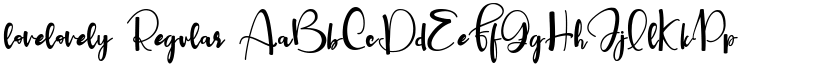 lovelovely Regular font