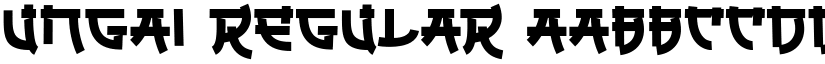 Ungai Regular font