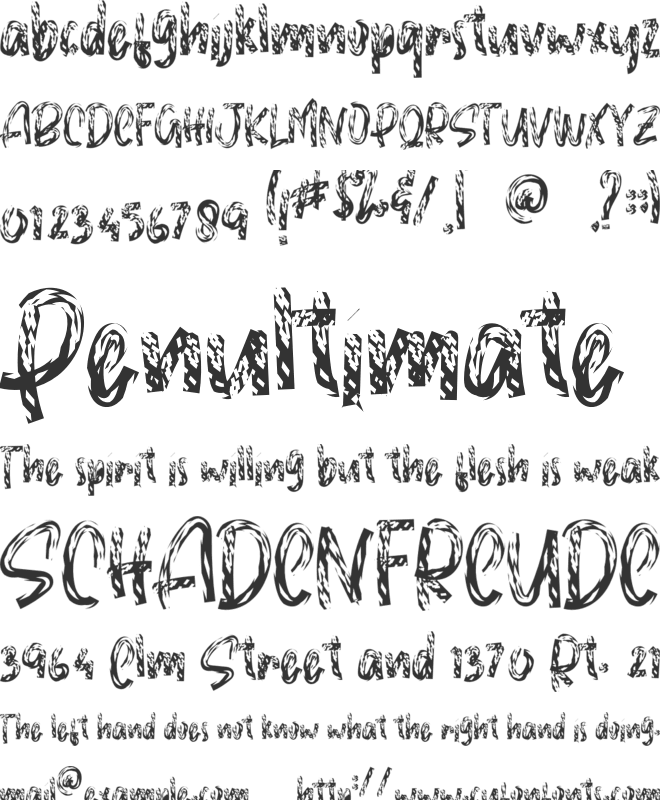 Blitzer font preview