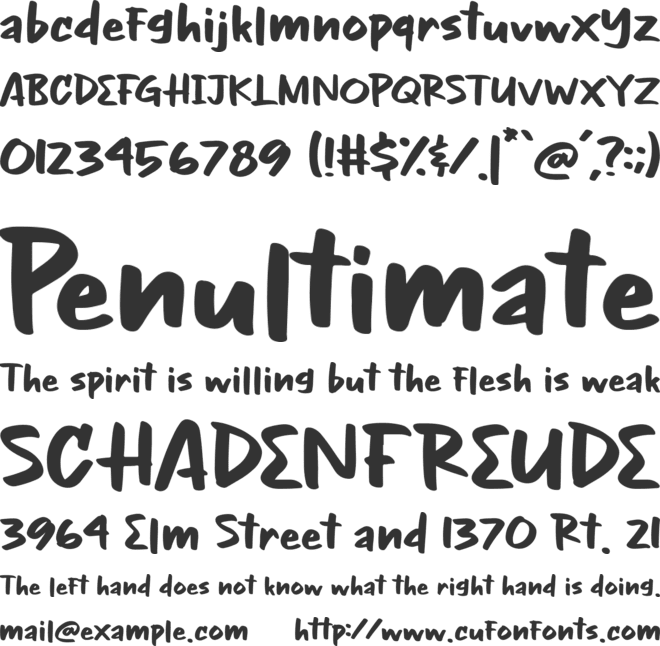 Night Glow font preview