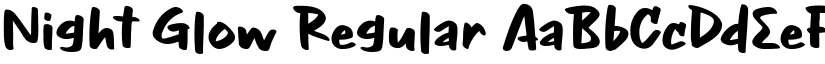 Night Glow Regular font