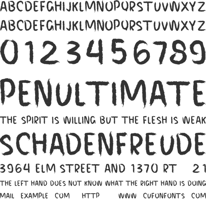 HORROR MEMORIES font preview