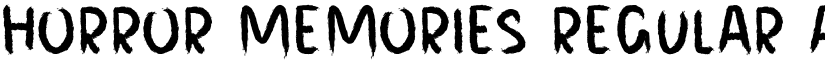 HORROR MEMORIES Regular font