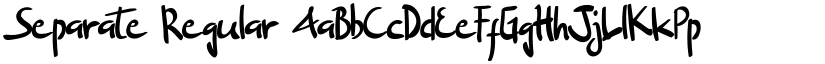 Separate Regular font
