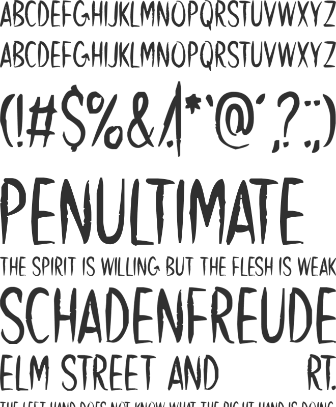 My Father font preview