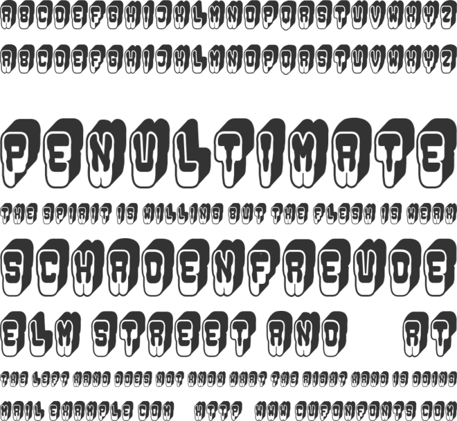 Dentist font preview